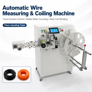 SQ XL18 Floor Standing Measuring Arranging Cutting and Winding Machine for USB Power Cord HDMI Cable Touchscreen PLC Control