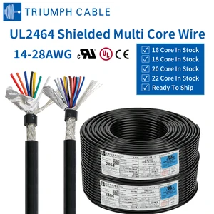UL Certification 16core 18core 20core 22core Multi-core Electrical Wires AWG Gauge Shielded Industrial Control Cable UL2464