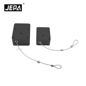 Rectangular Retractable Security Tether Anti-theft Pull Box Cable Recoiler For Retail Laptop And Tablet Display