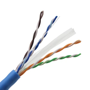 CAT6 Plenum Cable 1000ft 305m UTP 23AWG Solid Pure Copper PVC Indoor CMP Rated For In-wall Installation