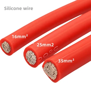 16mm 25mm 35mm 50mm 75mm Flexible Silicone Wire Cable High Temperature Resistant Silica Gel Wire SIAF Cable For Internal Wiring