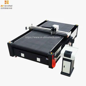 MS1625 Oscillating Knife Cutter 2200mm/s Travel Speed Zoned Vacuum Adsorption CNC Cutting Equipment for Leather Fabric Foam PVC