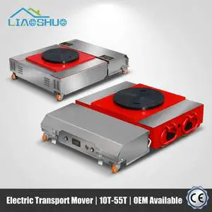 Customizable Electric Tank Trolley Heavy Duty Remote Control Motorized Machinery Mover Industrial Load Transport Platform Dolly