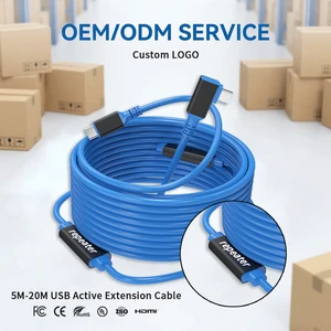 Long Distance 3.2 Gen 1 USB Active Extension Cable With Repeater Low Latency High Flex Industrial Grade Tether Cable For Camera