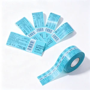 Factory Custom Heat Shrink Label Roll PVC Thermal Shrink Sleeve for Charging Cable Battery Tube Waterproof Shrink Film Label