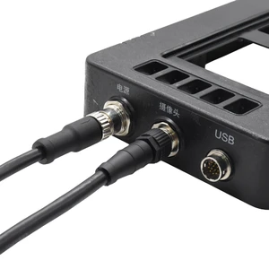 Industrial Camera 8 12 Pin a Coded Male Female Plug Socket Connector M12 Connector Waterproof Panel Mount Connector