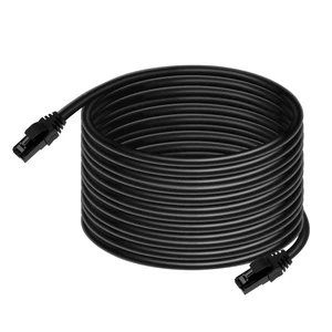 High Quality Wholesale RJ45 CAT5 CAT6 Unshielded UTP Network Ethernet Router LAN Extension Cable with Brass Contact ABS Housing