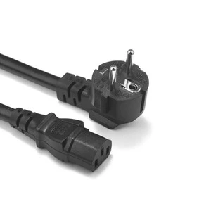 High Quality EU Power Cord 2 Pin AC Extension Cord European Standard 1.5M Length 10A/16A Rated Current Pure Copper PVC Material
