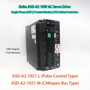 Dual Control Modes Original Delta ASD-A2-1021-L&ASD-A2-1021-M 1000W Servo Drive for Precision Automation Machinery in Stock