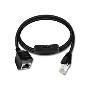 Factory Sale Gigabit Cat6A Network Extension Cable with 304 Switch RJ45 Ethernet Cable Compatible with Cat5e