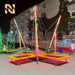 Nova Rides 4 Person Trampoline Trailer Bungee Trampoline Harness Amusement Park Rides for Sale Children's Amusement Rides