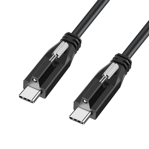 Custom 5A Fast Charging USB Type-C Cable Screw Locking Nylon PVC for Industrial Use Compatible for Sony PXW-Z300 Camera