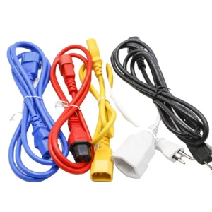 Computer Equipment to PDU Power Cord, Power Cable (IEC C14 to NEMA 5-15R)