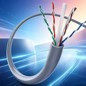 FTP Cat6 CCA Shielded Network Cable 23AWG 550MHz 305M Anti Interference Gigabit Ethernet Cable for Server Room Industrial Wiring