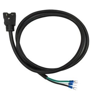 12AWG Heavy Duty Power Cord NEMA 5-20P, SJTW 3-Conductor Cable with Pre-Stripped Ends&U-Type Terminals for Commercial Equipment.