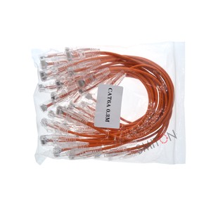 Best Flexible Slim UTP Cat6 28awg Orange Ethernet Network Patch Cord Cable Communication Cables