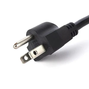 Heavy Duty C17 Power Cord 3 Pin Plug 16A Copper Safety Certified ETL Home Use Industrial Equipment PVC Extension 0.3m USB Port