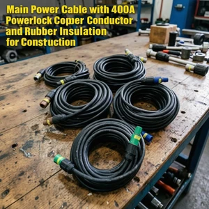 ST Copper 400A Conductor and Rubber Insulation Construction Power Locking Powerlock Connectors for Industrial Main Power Cable