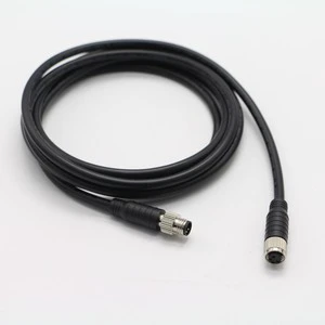 High Quality IP67 Waterproof M8 3pin Female to M8 3pin Male Industrial Camera Cable with Best Price OEM