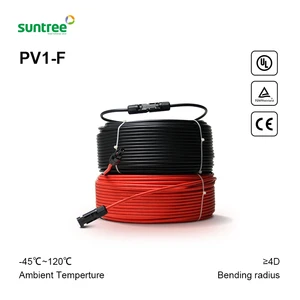 H1z2z2-k Cables Solar: 4mm2, 6mm2, 10mm PV Wire, Flexible DC Cable, Copper Electrical Wire