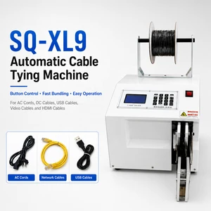 Automatic Wire Winding and Tying Machine 5-50 mm Binding Diameter 0.6s Fast Cycle for Power Cord USB Cable