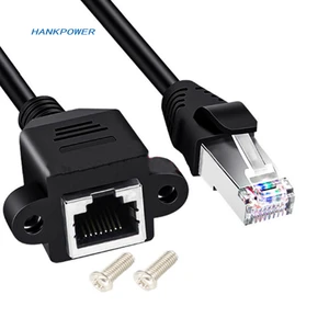 Ethernet Extension Cable 8P8C LAN Male to Female Network Cable RJ45 Cat5 Extension Patch Cable Extender Cord
