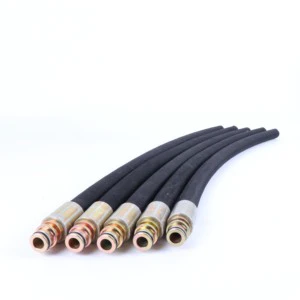 SAE 100 R1 R2 Hydraulic Hose Pipe Steel Wire Braided Flexible Rubber Tubing Oil Resistant Excavator Parts Factory Wholesale