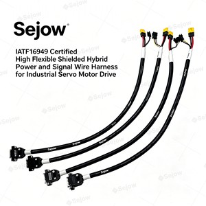 IATF16949 Certified High Flexible Shielded Hybrid Power and Signal Wire Harness for Industrial Servo Motor Drive
