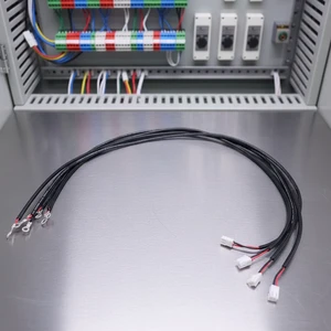 Power Supply Connection Cable Copper 18AWG 300V 10A White Plastic Housing IP20 Connected End OT Terminal Industrial Equipment