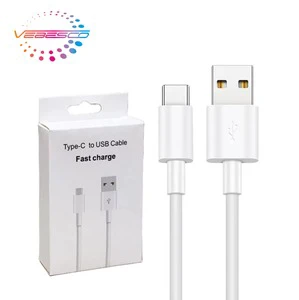 High Quality Custom Logo 3 Feet Type-C Fast Charging Cable with Braid Shielding TPE/Plastic Material for Samsung