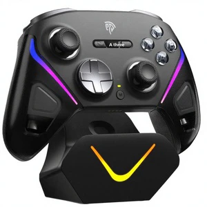 EasySMX D10 Wireless PC/iOS/Android Game Controller TMR Joystick Dual Trigger Vibration Motor Smart Game Wheel Steering
