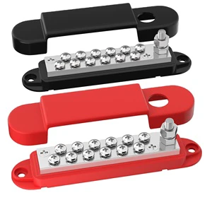 Power Distribution Block and 12V Bus Bar, 150A 12-48V with 1/4