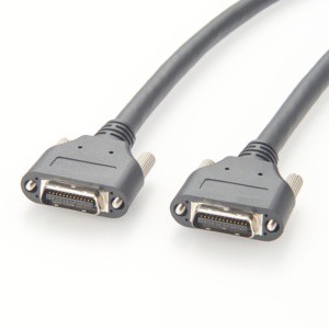 Industrial Camera Link Cable PoCL MDR to SDR with Pure Copper Conductor PVC Jacket Braid Shielding
