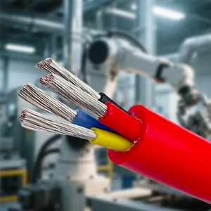 Multi Core 2-8 Core Heat Resistant Electrical Wire High Temperature 500V Silicone Rubber Flexible Control Cable,