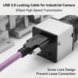 Pure Copper USB 3.0 Extension Cable with Brass Material for in Industrial Cameras
