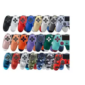 Wholesale P4 Wireless Game Controller Full Function for PS4 With Light Bar Dual Motor Vibration Joystick for Pro/slim/PC