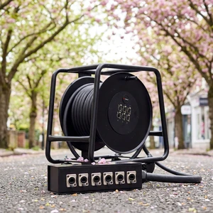 Network Cable 8 Channel 30/50/80/100 Meters Cat6 CAT6A CAT7 SFTP Shielded Ethernet Indoor Outdoor Extension Cable Reel