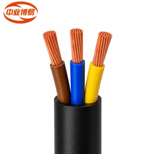 RVV 3*4 mm² Flexible Copper Cable 300/500V PVC Insulated & Sheathed For Indoor Power Connection and Electrical Equipment