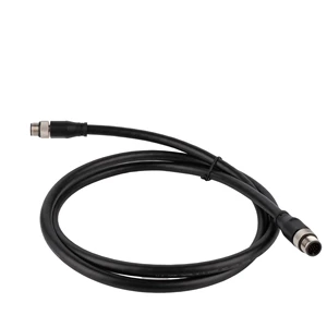 Waterproof M12 3pin 4 Pin Industrial Coaxial Optical Fiber Connector PVC Jacket 2m Shielded Cable for Speaker DVD Player 3-Year
