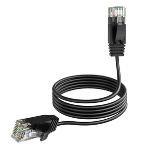 Source Factory CAT6A Ultra Thin 32AWG Solid RJ45 Patch Cable Pure Oxygen Free Copper 10 Gigabit UTP Network Jumper Wire CE