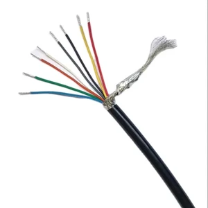 Multi-core Shielded Cable RVVP 0.2mm2 0.5mm2 3 4 5 6 8 10-core copper wire Control signal Cable