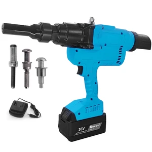 ROCOL Electric Ring Groove Rivet Gun HD50 Industrial Grade External Lock Type 36V Brush Motor Battery Powered 1 Year Warranty