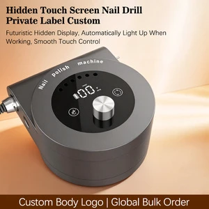 Low Noise Wireless Nail Drill Custom Color 45000RPM Brushless Motor Dual Operation Touch Screen for Online Seller