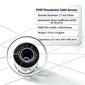 PVDF Piezoelectric Cable Sensors Customized Black Shell Version Biocompatible PVDF Piezo Cable Factory Wholesale