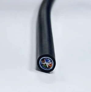 Aluminum Foil Shield Industrial Flexible Drag Chain CAT5E Ethernet Cable for Medium and Low Voltage