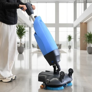 Commercial Hand Push Battery Walk-behind Electric Floor Washing Sweeper and Scrubber Machine Cleaning for House