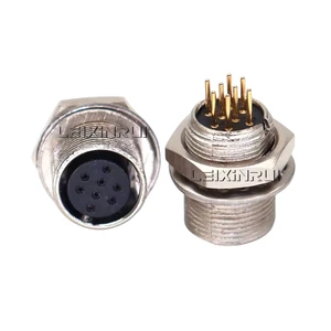 LEIXINRUI Original HR25-7TR-8S PCB socket trigger Industrial camera 8-core power cord plug socket 8PIN HR25-7TR-8S