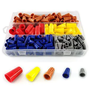Custom Packaging Twist on Wire Connector Electrical Insulated Spring Insert Quick Splice Cap for Power Cable Applications