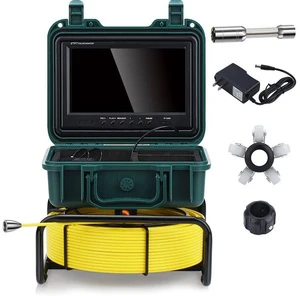 Industrial Pipe Survey Camera 50M Cable 9 Inch HD Display DVR Function Waterproof IP68 Sewer Detection Equipment