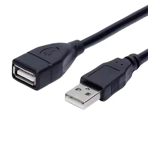USB2.0 Male Female Magnetic Ring Double Shield A/F Cable Wireless Network Card Extension Data Connection Car Use Extension Cable